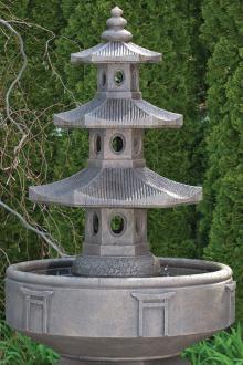 Fountain, 3 Tiered Pagoda by Massarelli's, #3499 (WH) - Western ...